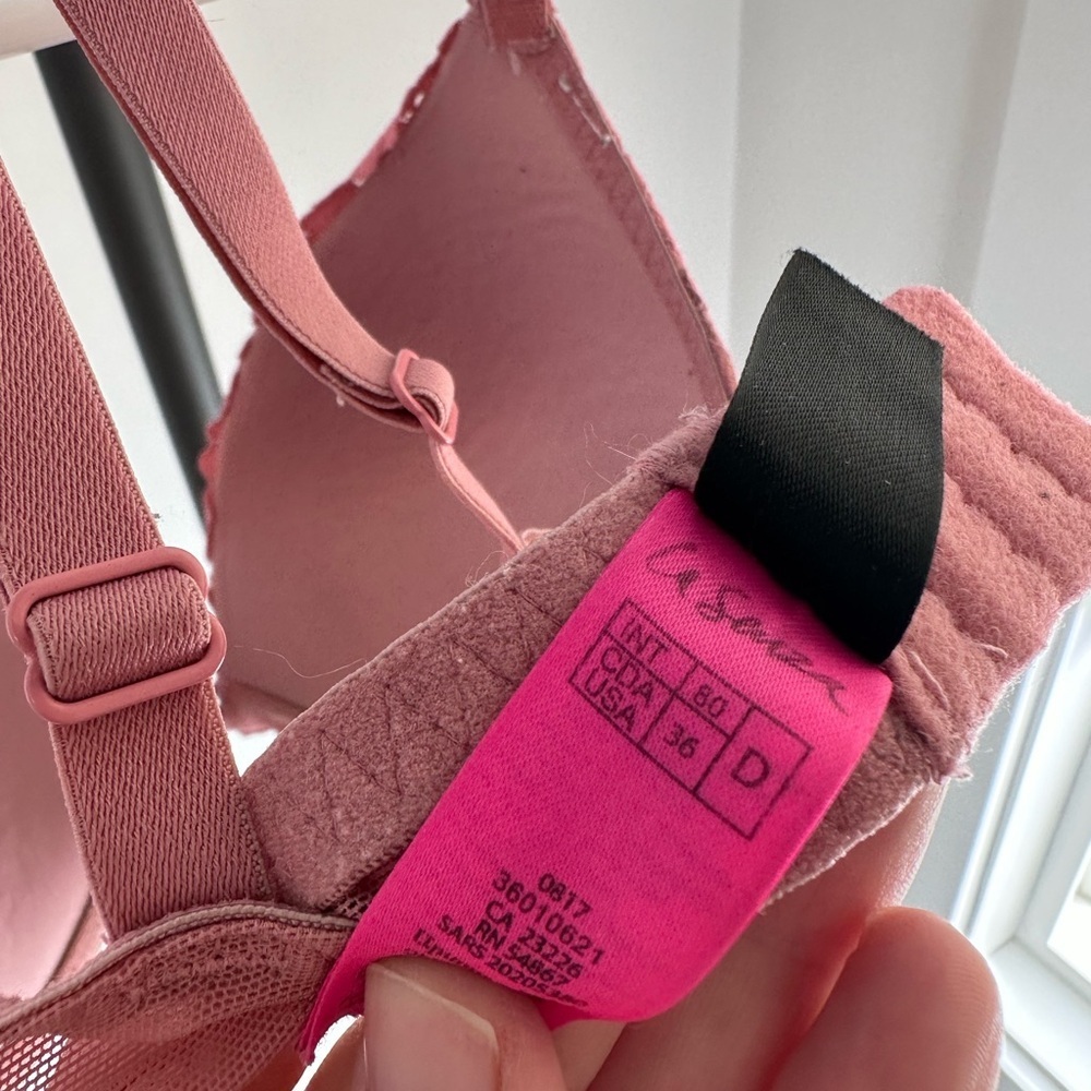 La SENZA Pink Lace Strappy Bra | 36D | Obsession - Picture 8 of 8